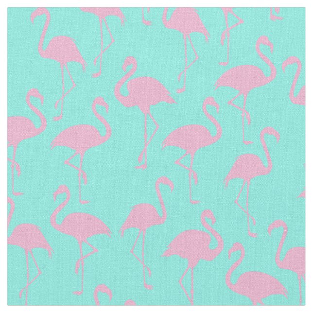 Tissu d'impression Tropical Pink Flamant rose Cute (Fermer)
