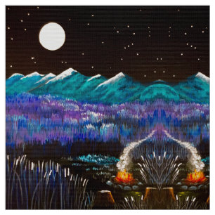 Tissu d'incendie de Pleine lune