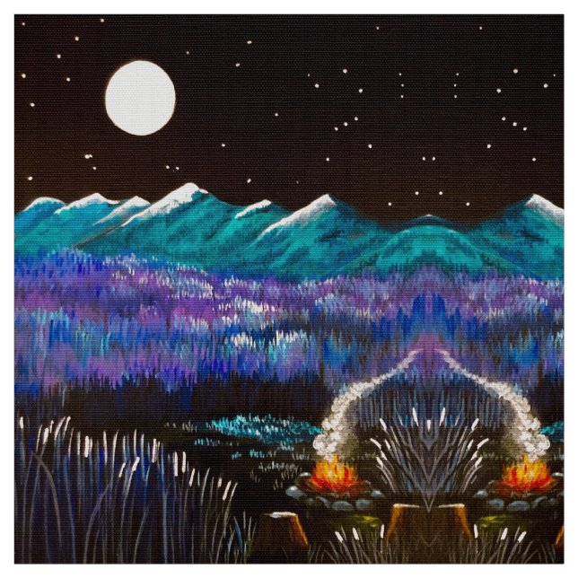 Tissu d'incendie de Pleine lune (Échantillon)