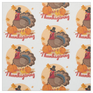 Tissu dinde pèlerine bon thanksgiving