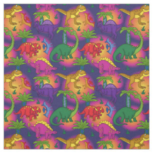 Tissu Dinosaure couleur Motif mignon Dinosaur