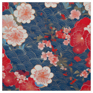 Tissu d'inspiration kimono japonaise