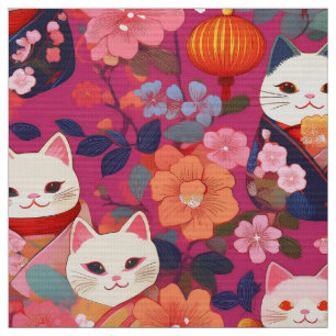 Tissu d'inspiration kimono japonaise