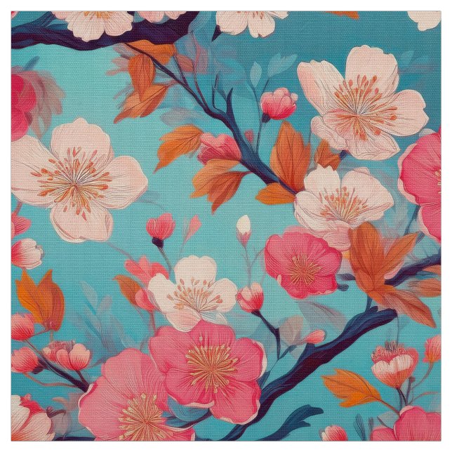Tissu d'inspiration kimono japonaise (Échantillon)