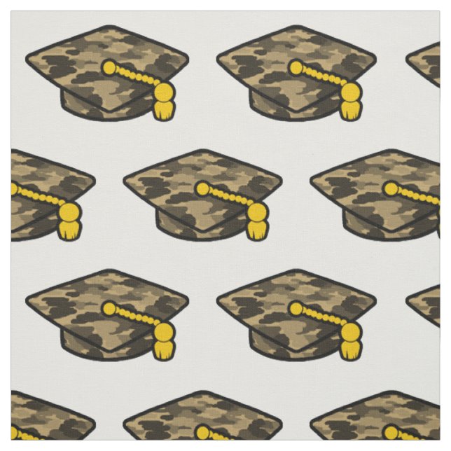 Tissu Diplôme de Cap Khaki Camo (Échantillon)