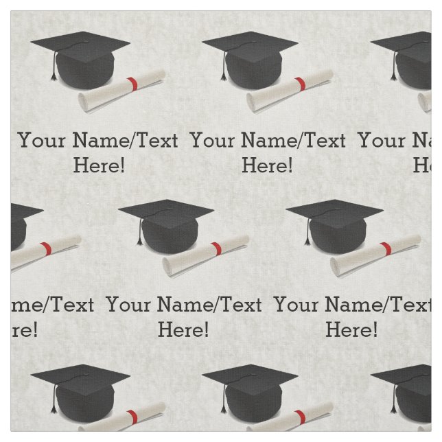 Tissu Diplôme de casquette d'obtention du diplôme (Échantillon)