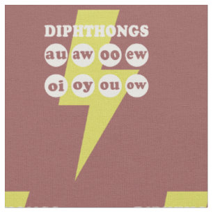 Tissu Dipthongs Apprendre l'anglais avec des phoniques