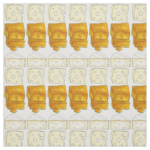 Tissu Dites Cheddar Cheddar Suisse Brie Fromage Imprimer