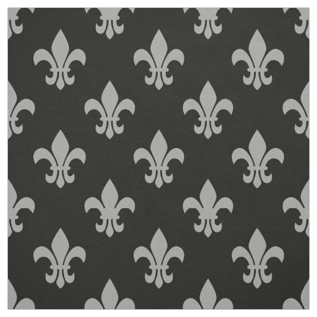 Tissu do-it-yourself Couleur BG, Gris Dk Fleur De Lis Sz (Échantillon)