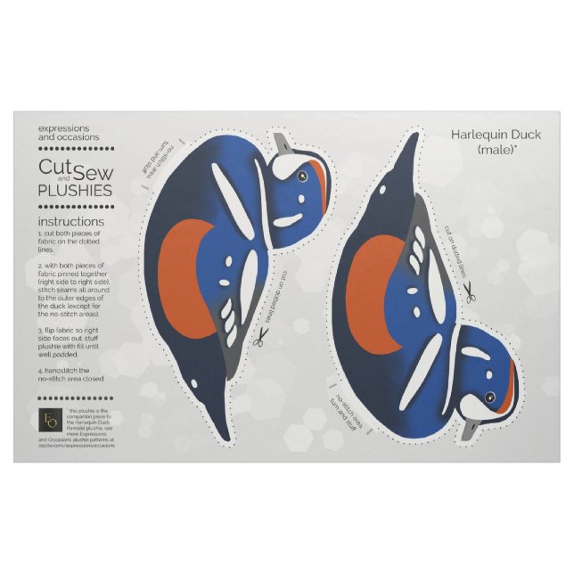 Tissu do-it-yourself Coupe et coudre Plush Homme Arlequi (Fat Quarter)