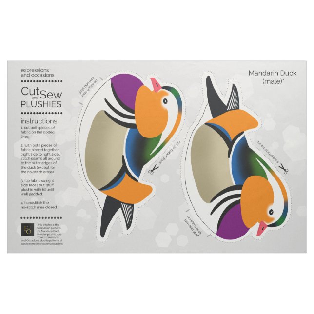 Tissu do-it-yourself Couper et coudre le mandarin mâle (Fat Quarter)