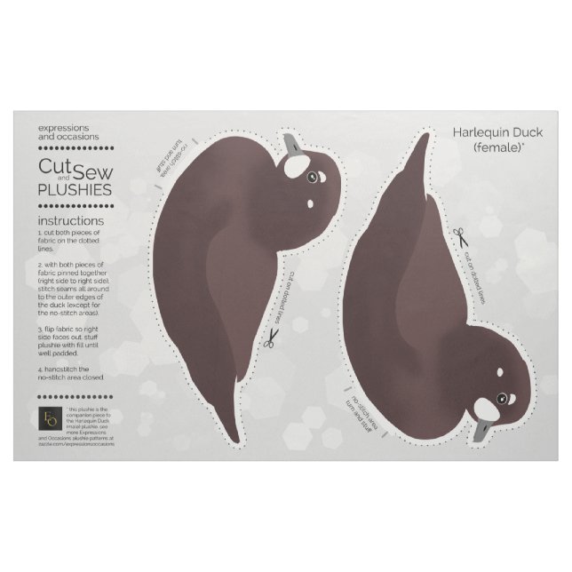 Tissu do-it-yourself Couper et coudre Plush Femme Arlequ (Fat Quarter)