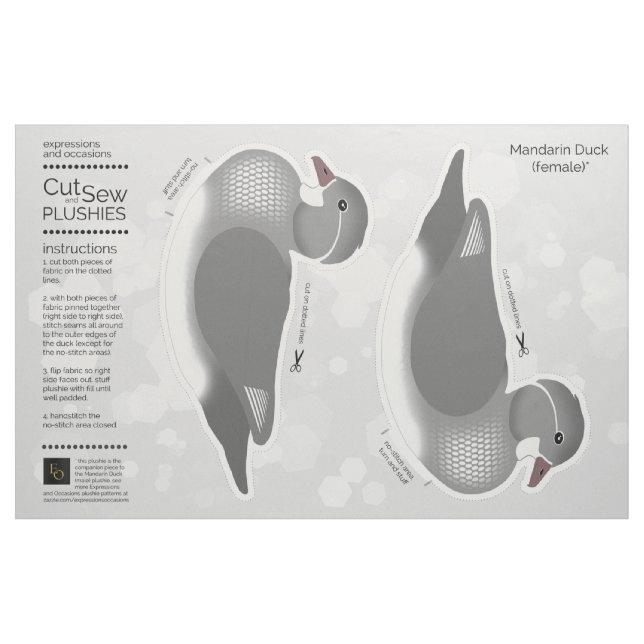 Tissu do-it-yourself Couper et coudre Plush Femme Mandar (Fat Quarter)