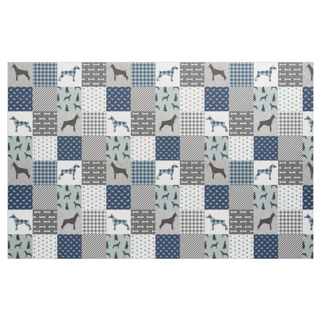 Tissu Doberman patchwork buffle plaint (Yard)
