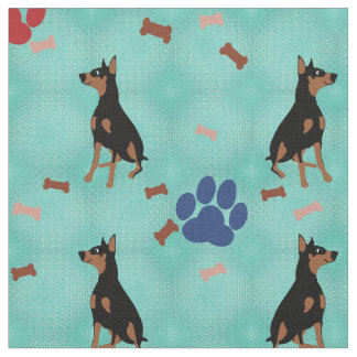 Tissu Doberman Pinscher