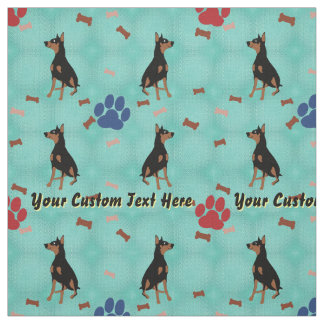 Tissu Doberman Pinscher - Personnalisé