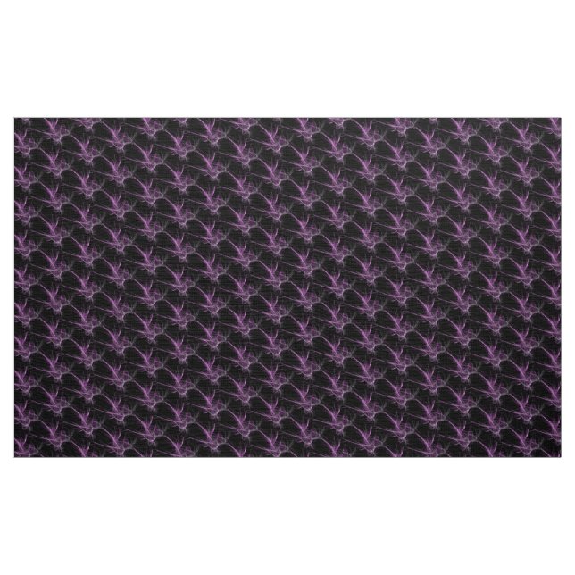 Tissu d'oeuvre Fractale noire violette (Yard)