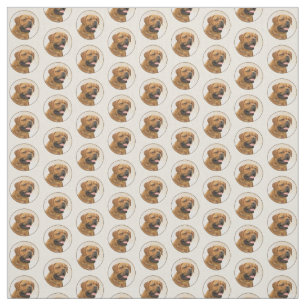 Tissu Dogue de Bordeaux Peinture - Cute Original Dog Art