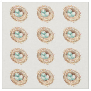Tissu d'oiseau de nid des oeufs de Robin