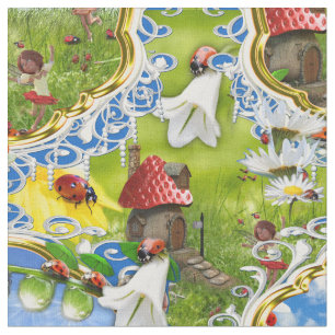TISSU D'OISEAUX ET DE BOUTEILLES