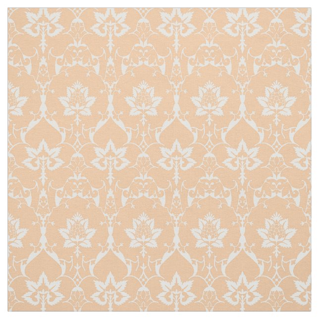 Tissu Doll Scale Renaissance Damask, Sherbert Orange (Échantillon)