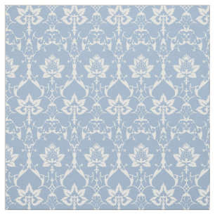 Tissu Doll Scale Renaissance Damask, Sky Blue