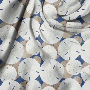 Tissu Dollars de Sable Motif Tan Bleu Marine