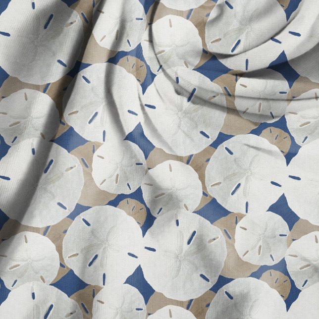 Tissu Dollars de Sable Motif Tan Bleu Marine (Créateur téléchargé)