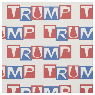 Tissu Donald TRUMP sur le thème de la structure de l'équ