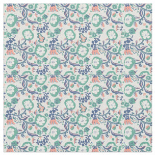 Tissu Doodles floraux contemporains
