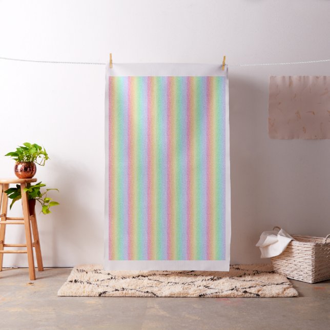 Tissu Doodles sur Pastel Rainbow Gradient Fabric (In Situ)