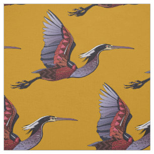 Tissu d'or d'Agami héron