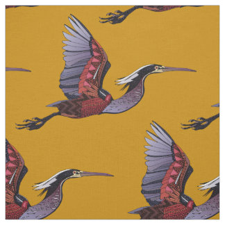 Tissu d'or d'Agami héron