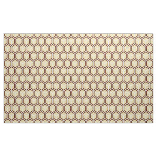 Tissu d'or d'impression de nid d'abeilles