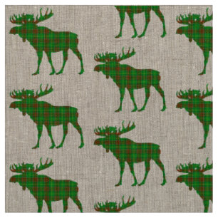 Tissu d'orignaux de plaid de tartan de Terre-Neuve