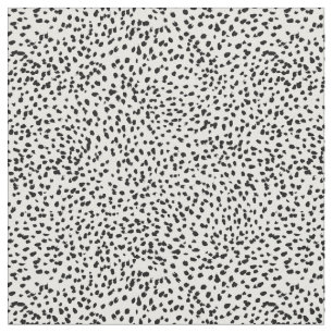 Tissu dots peints imprimés de style dalmate