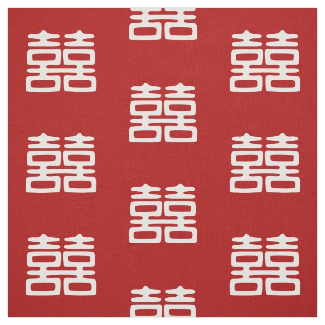 Tissu Double Bonheur rouge foncé - Gras (Échantillon)