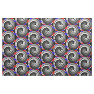 Tissu Double yin Yang Spiral par Kenneth Yoncich