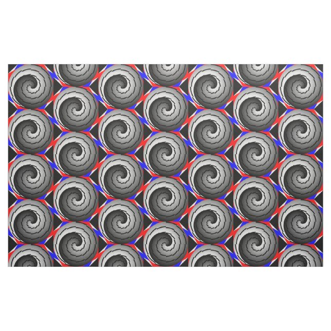Tissu Double yin Yang Spiral par Kenneth Yoncich (Fat Quarter)