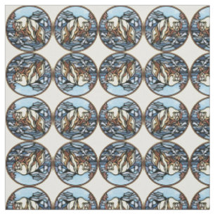 Tissu d'ours indigène Motif de tissu d'ours polair