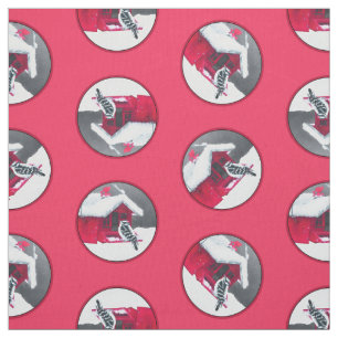 Tissu Downy Pic sur Red Feeder Original Bird Art