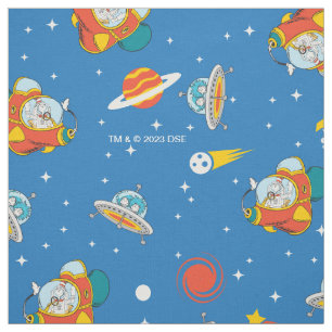 Tissu Dr Seuss   Chat dans le Motif spatial Casquette