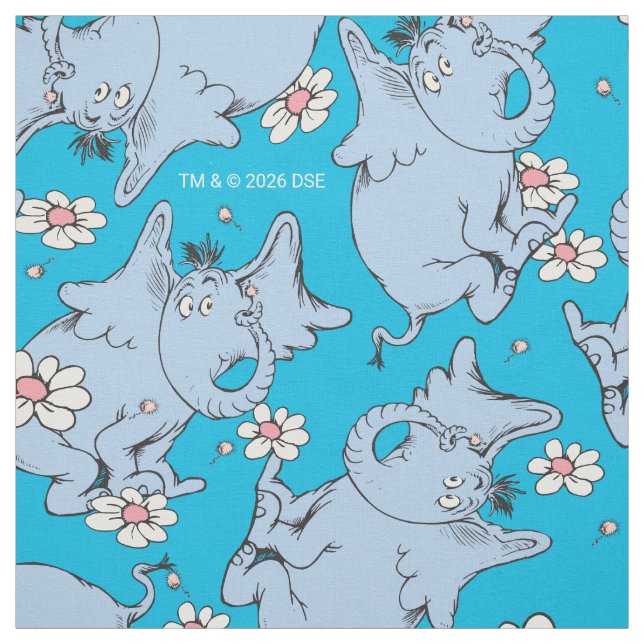 Tissu Dr Seuss Horton Entend un Qui (Échantillon)