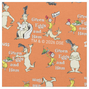 Tissu Dr. Seuss Les Œufs verts au jambon Motif de person