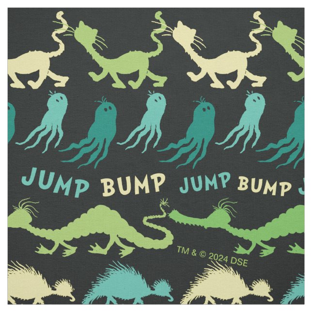 Tissu Dr. Seuss | modèle Halloween "Bump Jump" (Échantillon)