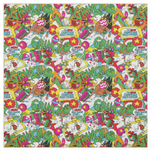 Tissu Dr Seuss   Motif coloré Grinch