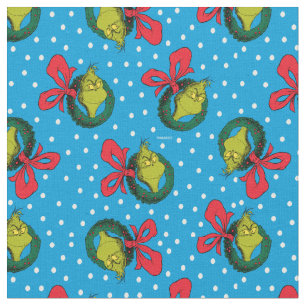 Tissu Dr Seuss The Grinch Merry Grinchmas Motif