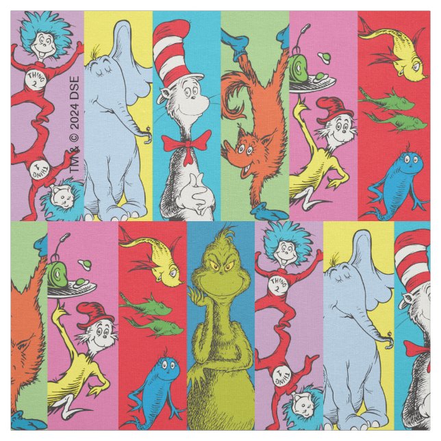 Tissu Dr. Seuss | Tranche de personnage (Échantillon)