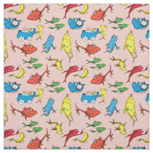 Tissu Dr Seuss   Un poisson deux Motifs de poisson