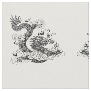 Tissu Dragon asiatique